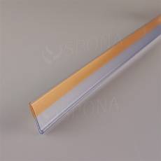 Cenovková lišta samolepiaca, 26 x 997 mm, priehľadná