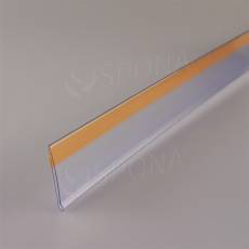 Cenovková lišta samolepiaca, 40 x 997 mm, priehľadná