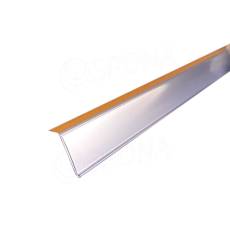 Cenovková lišta samolepiaca, 40 x 1200 mm, sklon 15°, priehľadná