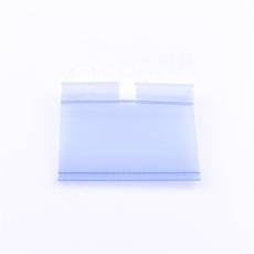 Krátke cenovkové vrecko na háčik s hrazdou 40 x 60 mm, transparentné