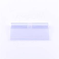 Cenovkové vrecko na háčik s hrazdou, 40 x 80 mm, priehľadné