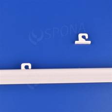 Háčik k lište na uchytenie banneru, typ II, biely