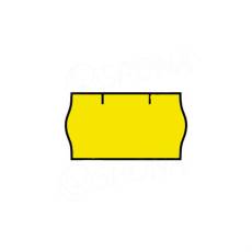 Etikety do klieští, typ CONTACT, zaoblené, 22 x 12 mm, žlté, 1500 ks