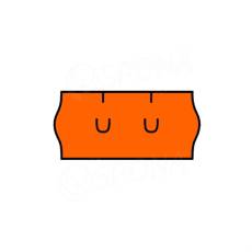 Etikety do klieští, typ UNI, zaoblené, 26 x 12 mm, oranžové, 1500 ks