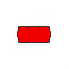 Etikety do klieští, typ CONTACT, zaoblené, 26 x 12 mm, červené, 1500 ks