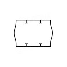 Etikety do klieští, typ START PRIX, zaoblené, 26 x 18 mm, biele, 1000 ks
