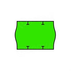 Etikety do klieští, typ START PRIX, zaoblené, 26 x 18 mm, zelené, 1000 ks