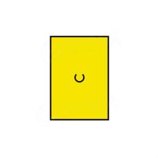 Etikety do klieští, typ MOTEX, rovné, 16 x 23 mm, žlté, 870 ks