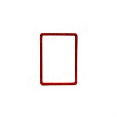 Plastový rámček na plagáty, typ M, formát A5, 148 x 210 mm, hrúbka 8 mm, červený