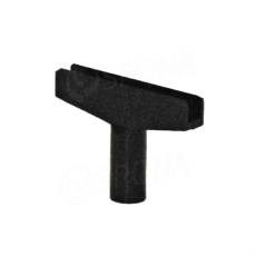 T-kus na vytvorenie stojanu, typ M, šírka 60 mm, čierny