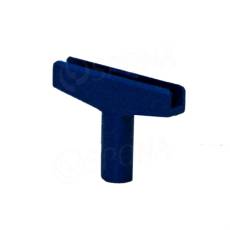 T-kus na vytvorenie stojanu, typ M, šírka 60 mm, modrý