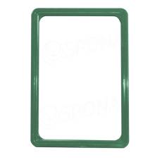 Plastový rámček na plagáty, typ 100, formát A5, 148 x 210 mm, hrúbka 11 mm, zelený