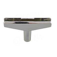 T-kus na vytvorenie stojanu, typ 100, šírka 60 mm, chróm