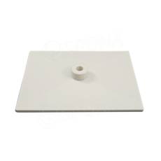 Základňa stojana 20 x 15 cm, pre tyč priemeru 12 mm, biela