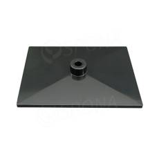 Základňa stojana 20 x 15 cm, pre tyč priemeru 12 mm, čierna