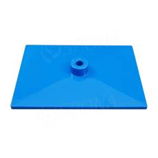 Základňa stojana 20 x 15 cm, pre tyč priemeru 12 mm, modrá