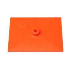 Základňa stojana 20 x 15 cm, pre tyč priemeru 12 mm, oranžová