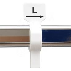 Veľkostný jazdec na štender, označenie 