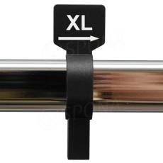 Veľkostný jazdec na štender, označenie 