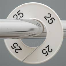 Veľkostný kruh na štender, označenie 