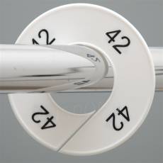 Veľkostný kruh na štender, označenie