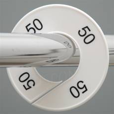 Veľkostný kruh na štender, označenie 