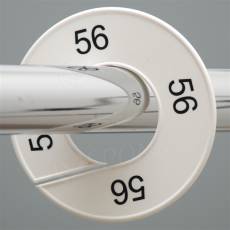 Veľkostný kruh na štender, označenie 