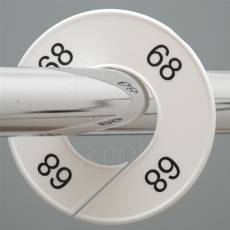 Veľkostný kruh na štender, označenie 