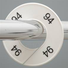 Veľkostný kruh na štender, označenie 