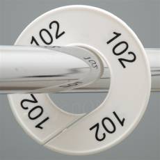 Veľkostný kruh na štender, označenie