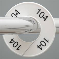 Veľkostný kruh na štender, označenie