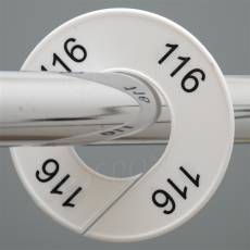 Veľkostný kruh na štender, označenie