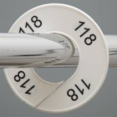 Veľkostný kruh na štender, označenie