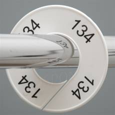 Veľkostný kruh na štender, označenie