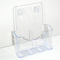 Reklamný stojanček na prospekty A4 W, stojací a závesný, plexi / akrylát