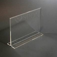 Plexisklový I stojanček A5, na šírku, 148 x 210 mm