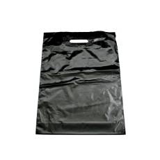 Igelitová taška LDPE, 35 x 50+5 cm, čierna, 1 ks