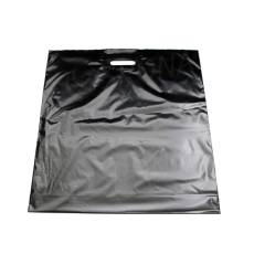 Igelitová taška LDPE, 55 x 55+5 cm, čierna, 1 ks