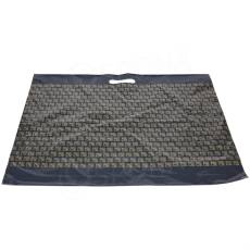 Igelitová taška LDPE, 60 x 45+5 cm, čierna s potlačou, 1 ks