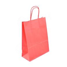 Papierová taška PASTELO, 22 x 10 x 29 cm, červená