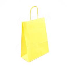 Papierová taška PASTELO, 22 x 10 x 29 cm, žltá