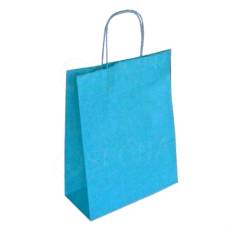 Papierová taška PASTELO, 45 x 15 x 49 cm, tyrkysová