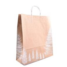 Taška papierová BIANCO NATALE, 45 x 15 x 49 cm, 100 gr, vianočný vzor