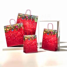 Papierová taška XMAS, 22 x 10 x 29 cm, vianočný vzor