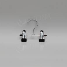 Kovový vešiak so štipcami, šírka 12 cm, 1 ks