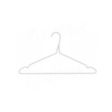 Vešiak drôtený, šírka 40 cm, farba biela, 1 ks