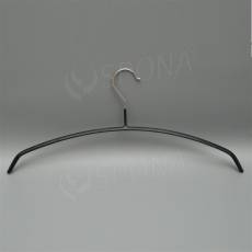 Kovový vešiak s plastom, typ 8313, šírka 40 cm, čierny, 1 ks