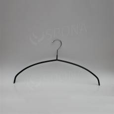 Kovový vešiak s plastom, typ 8314, šírka 46 cm, čierny, 1 ks