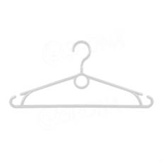 Plastový vešiak, šírka 40 cm, s otočným hákom, biely, 1 ks