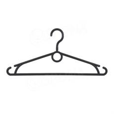 Plastový vešiak, šírka 40 cm, s otočným hákom, čierny, 1 ks